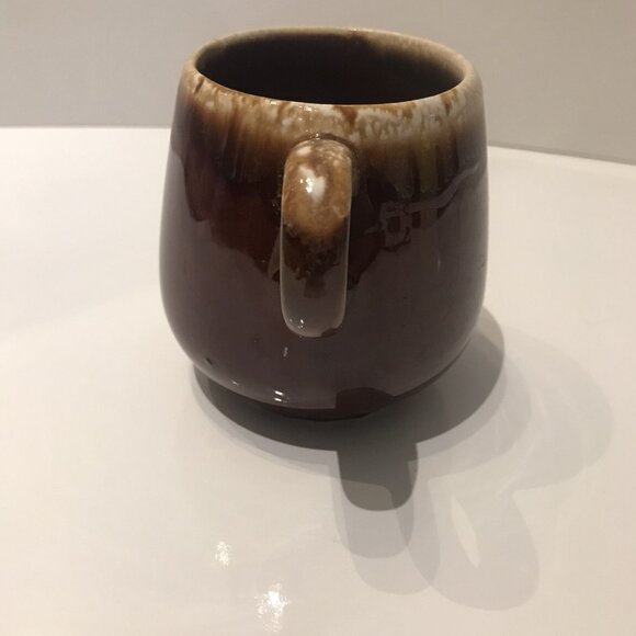 McCoy Brown Drip Mug Brown Dripware Pottery Vintage 10oz - Picture 4 of 6